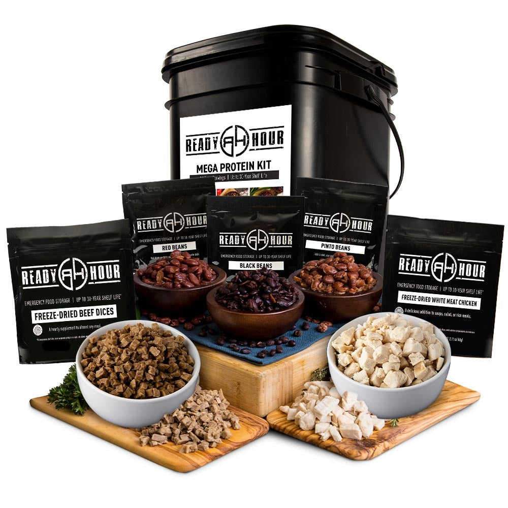 Year Survival: Real Meat Mega Protein Kit for Emergencies